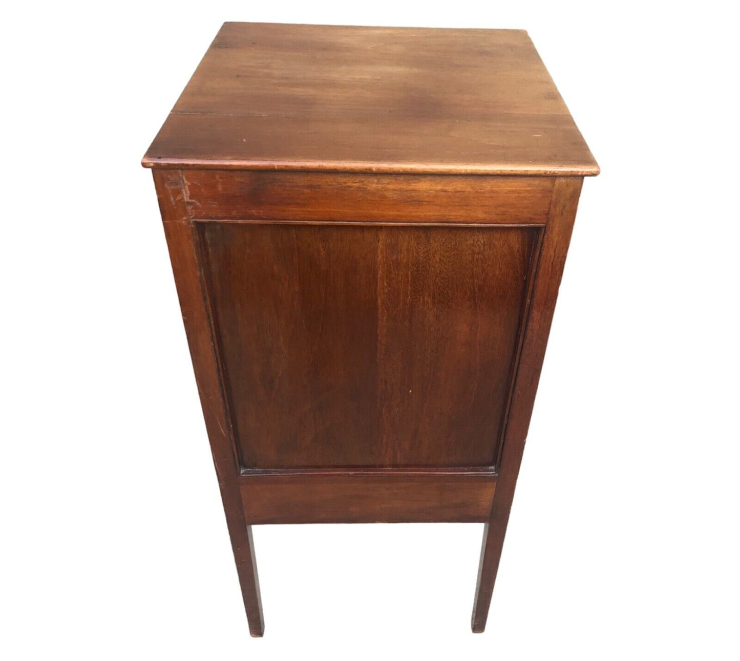 000896....Handsome Antique Mahogany Bedside Table / Nightstand ( sold )