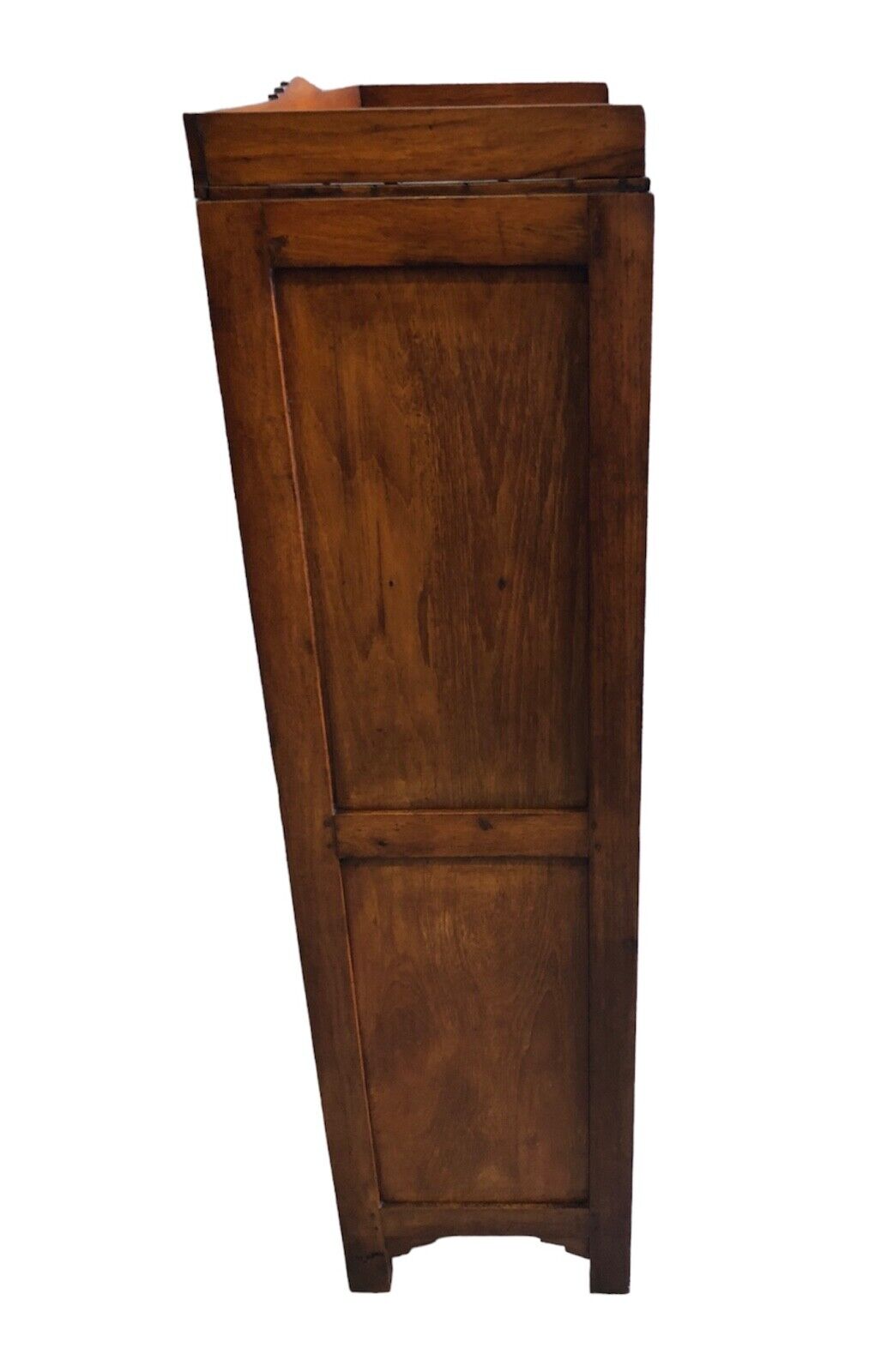 000883...Handsome Art Deco Walnut Glazed Cabinet / Bookcase