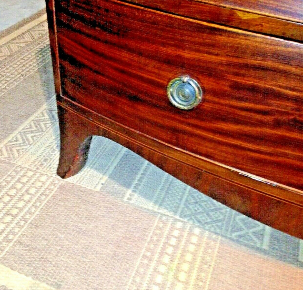 Fabulous Regency Bow Front Mahogany Chest Of Drawers ( SOLD )