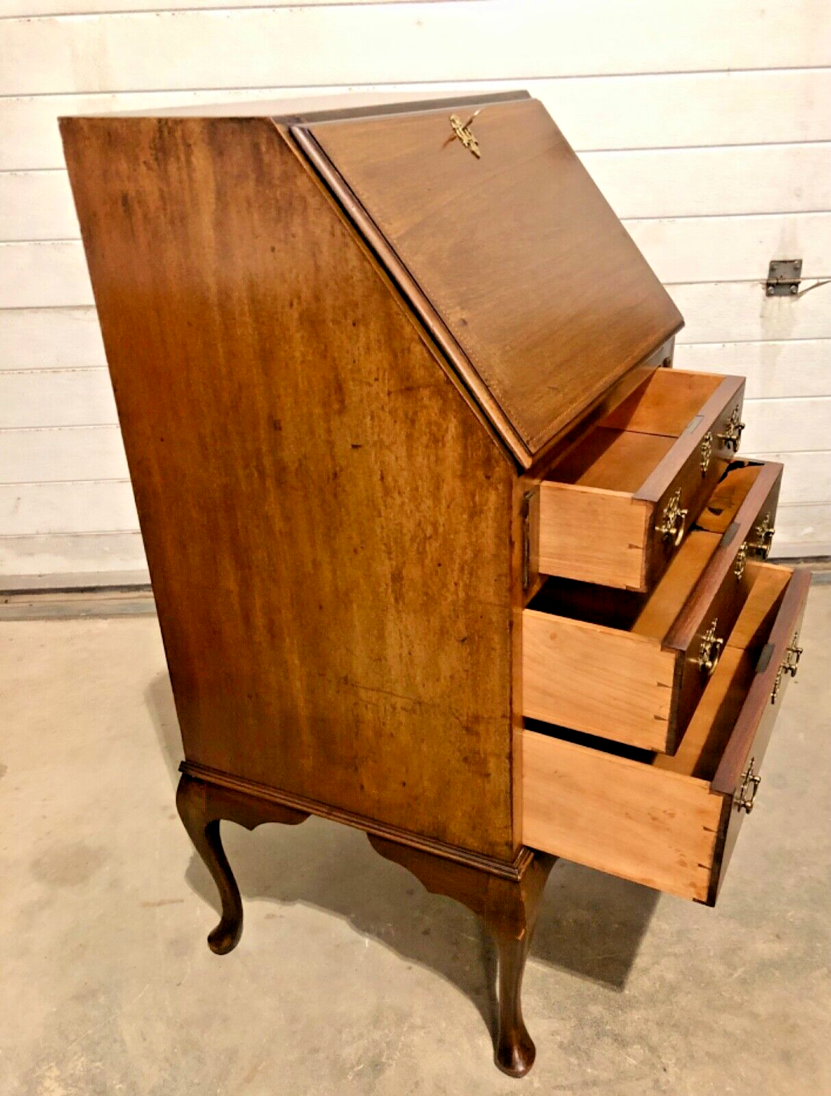 000871.....Handsome Small Mahogany Bureau / Writing Desk ( sold )