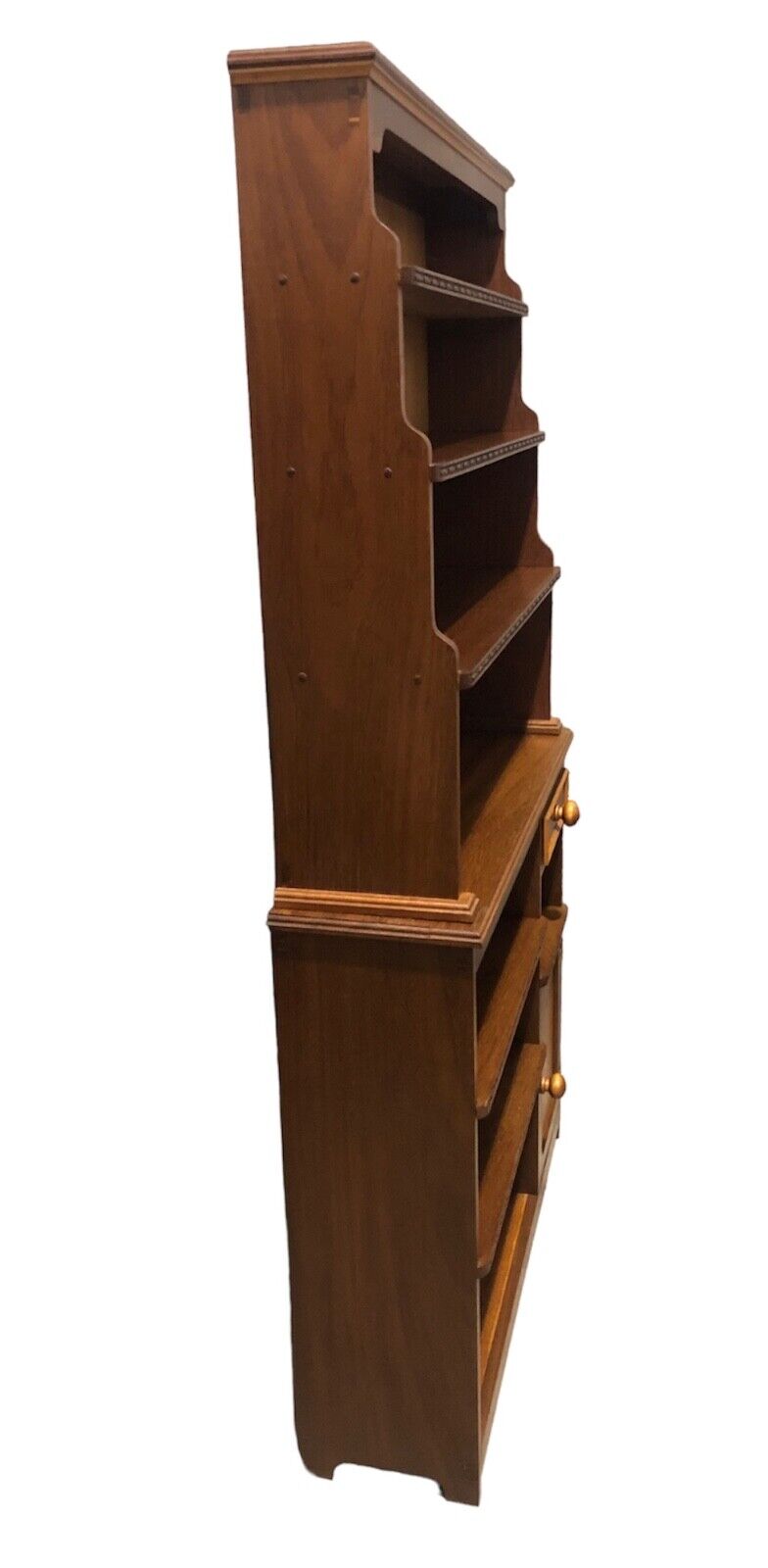 000886....Unique Vintage Walnut Bookcase Storage Unit( sold )