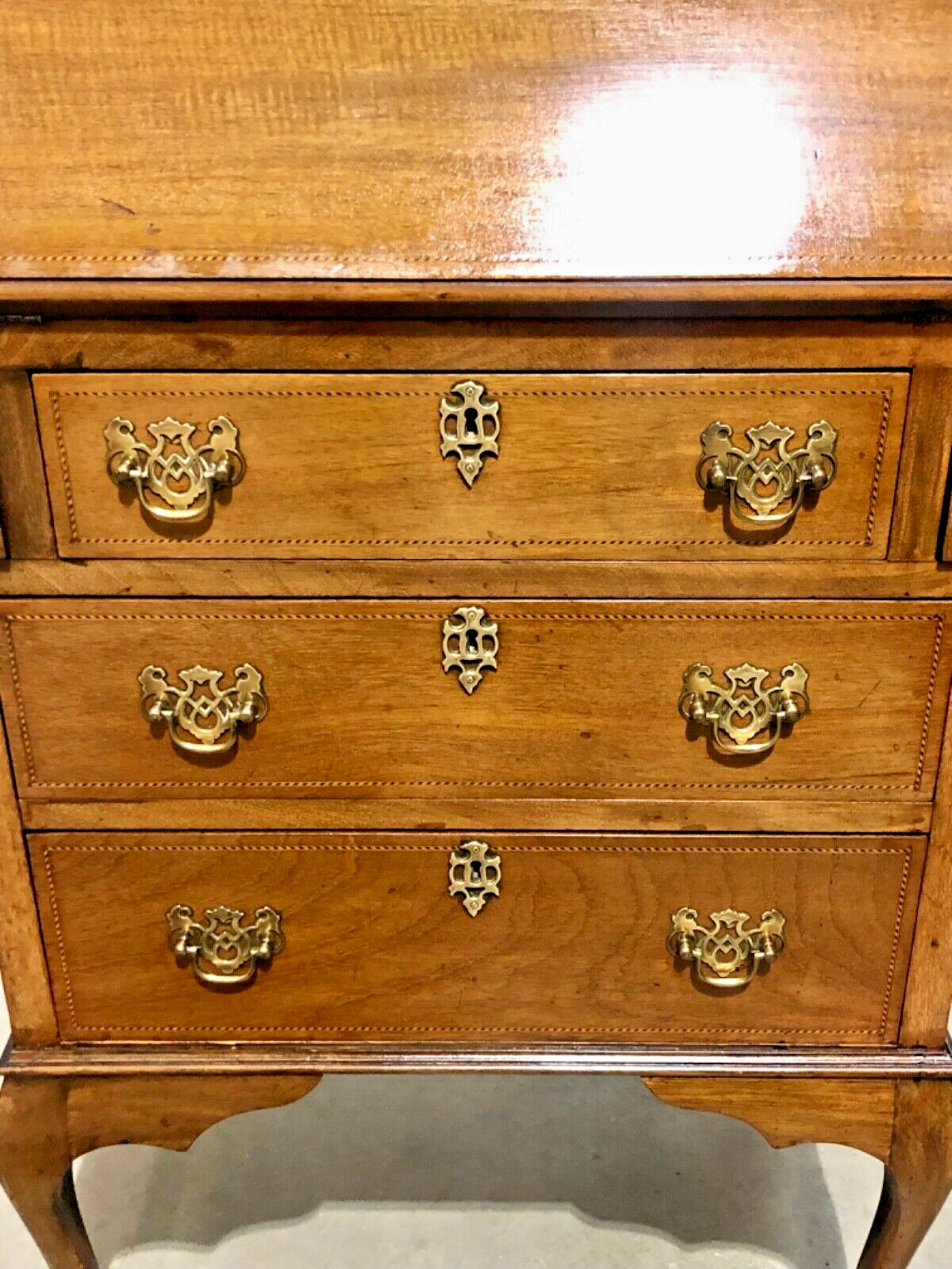 000871.....Handsome Small Mahogany Bureau / Writing Desk ( sold )