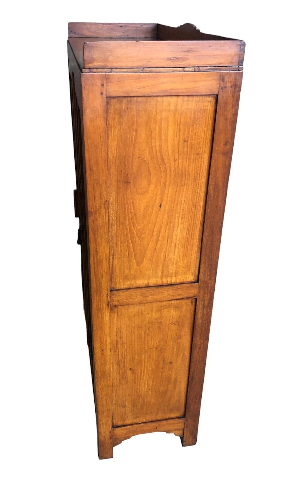 000883...Handsome Art Deco Walnut Glazed Cabinet / Bookcase