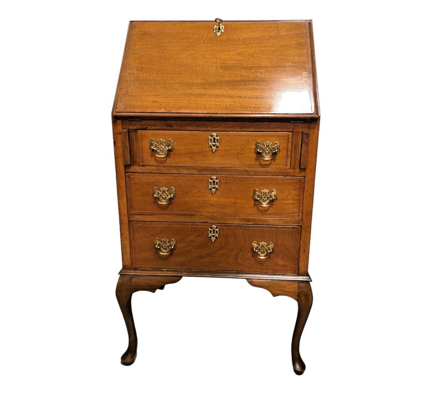 000871.....Handsome Small Mahogany Bureau / Writing Desk ( sold )