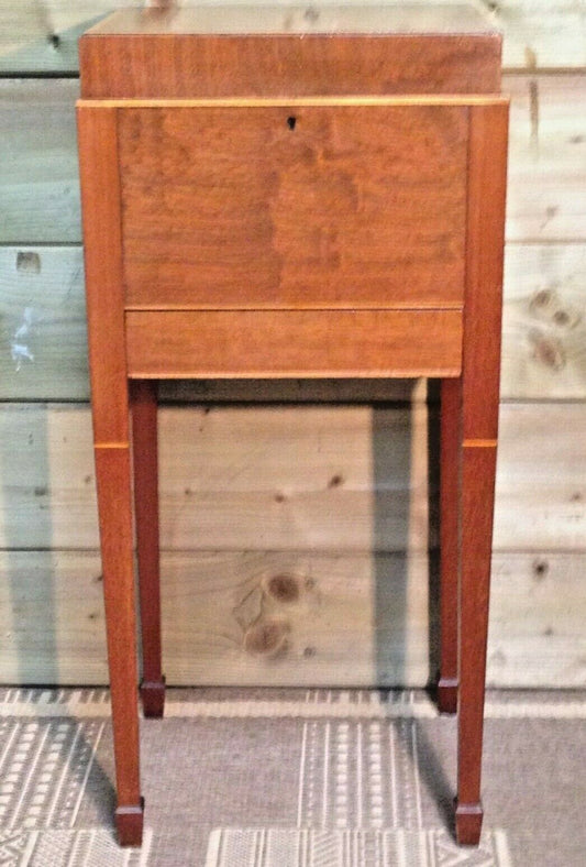 364.....Vintage Mahogany Workbox Sewing Cabinet ( SOLD )