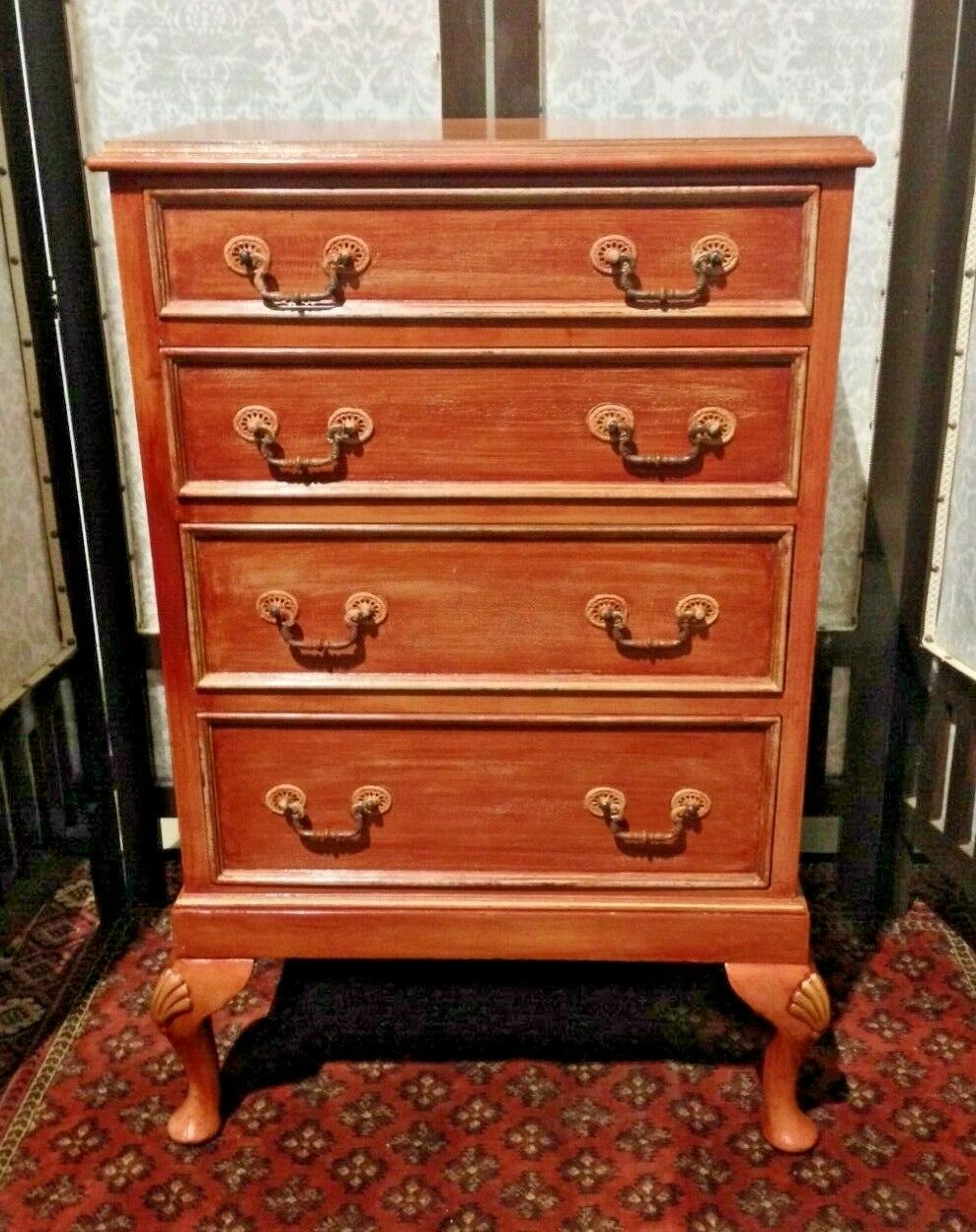 385.......Vintage Upcycled Chest Of Drawers / Tallboy Chest ( SOLD )