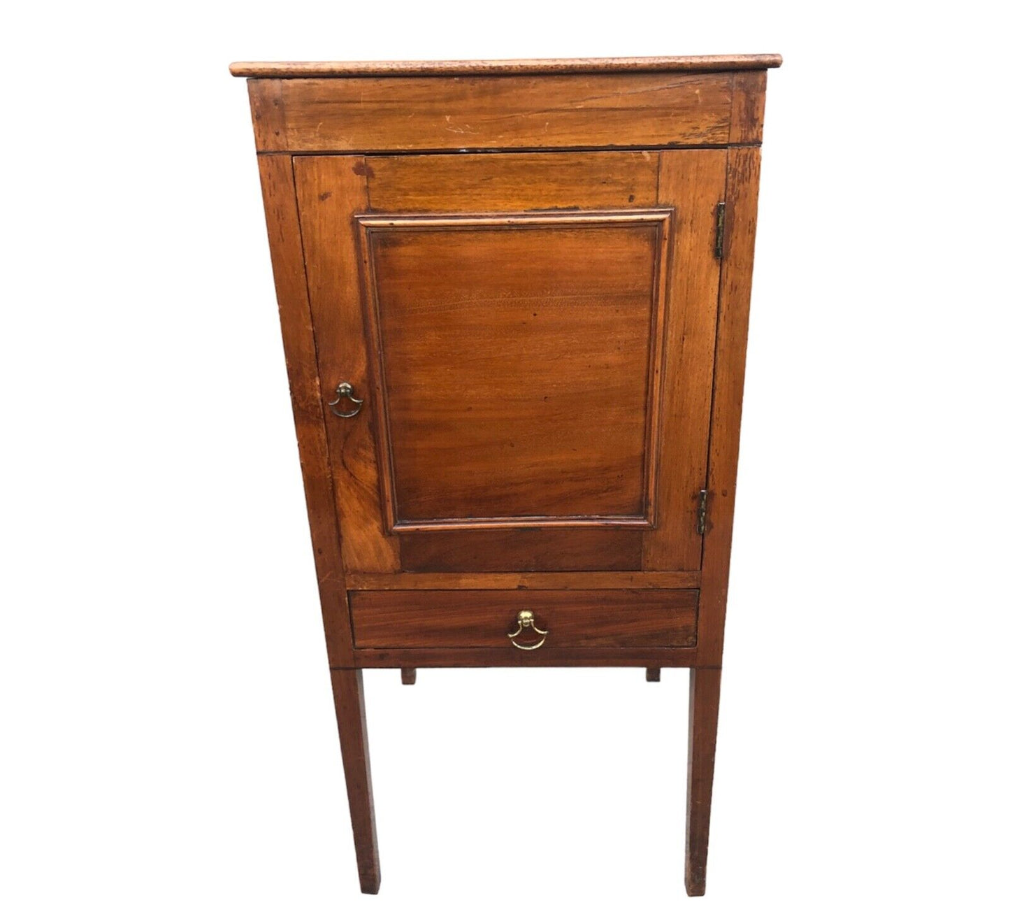 000896....Handsome Antique Mahogany Bedside Table / Nightstand ( sold )