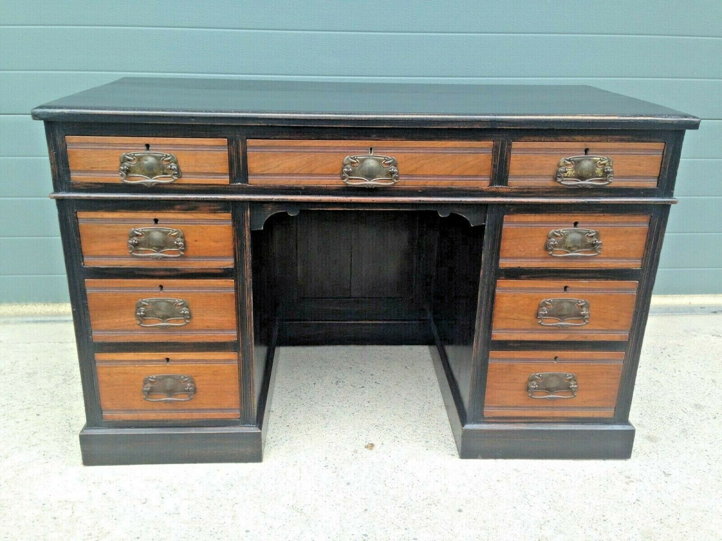 231.....Antique Solid Walnut Desk / Dressing Table