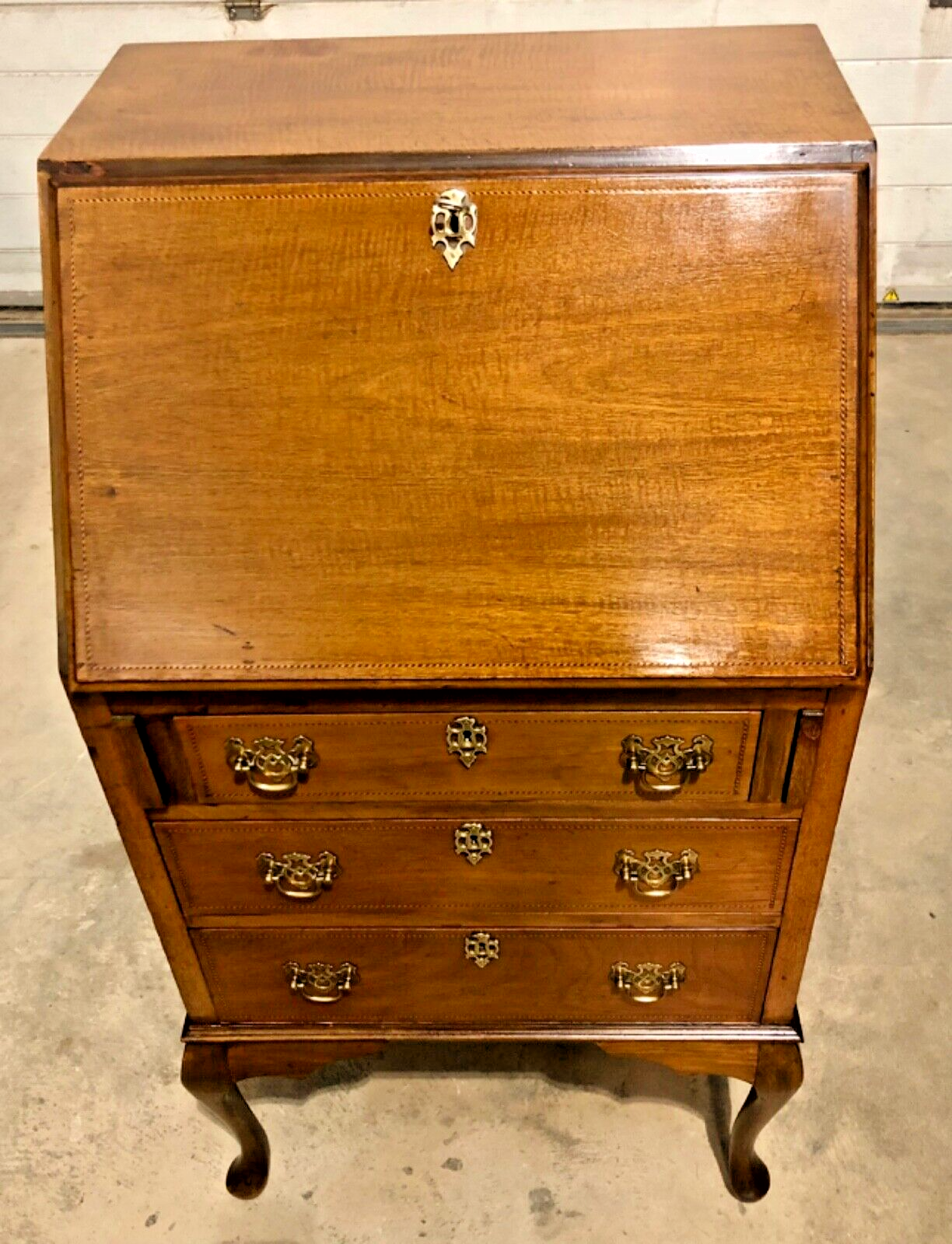 000871.....Handsome Small Mahogany Bureau / Writing Desk ( sold )