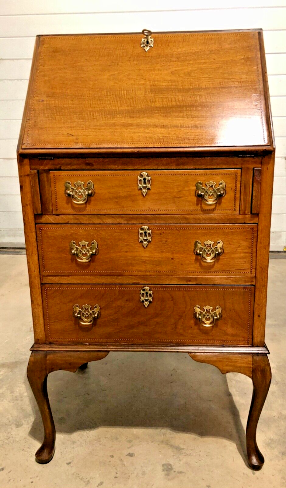 000871.....Handsome Small Mahogany Bureau / Writing Desk ( sold )