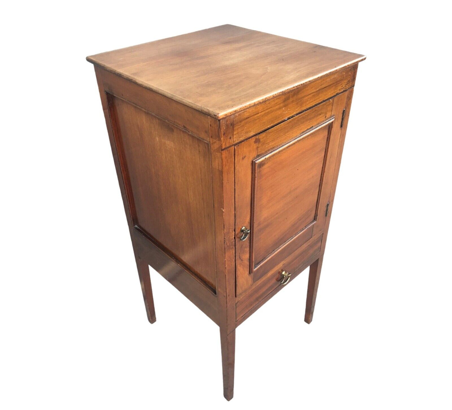 000896....Handsome Antique Mahogany Bedside Table / Nightstand ( sold )