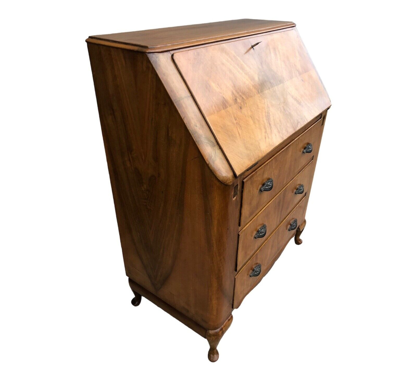 000895....Art Deco Walnut Bureau / Writing Desk ( sold )