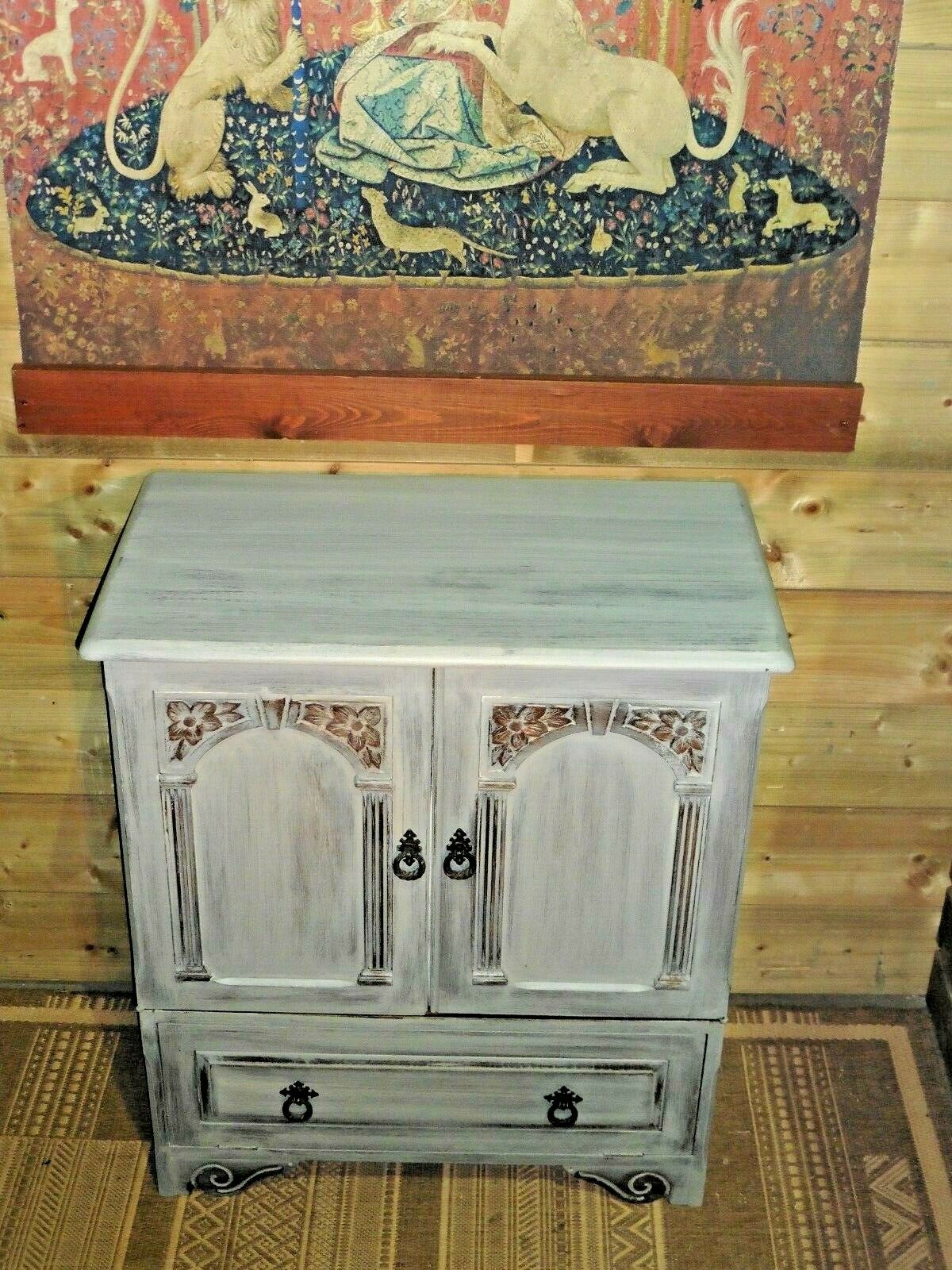 Vintage Upcycled Cabinet / Drinks Cabinet / Media Cabinet