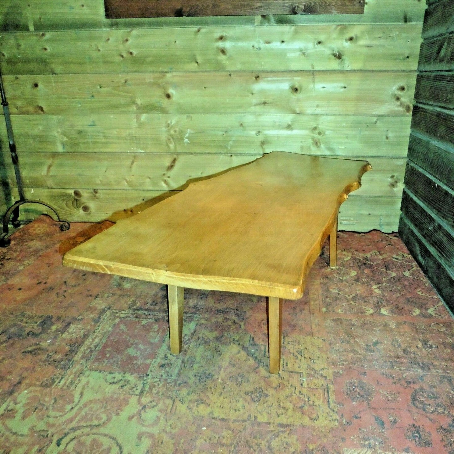 418.....Vintage Rustic Coffee Table / Solid Ash Coffee Table ( SOLD )