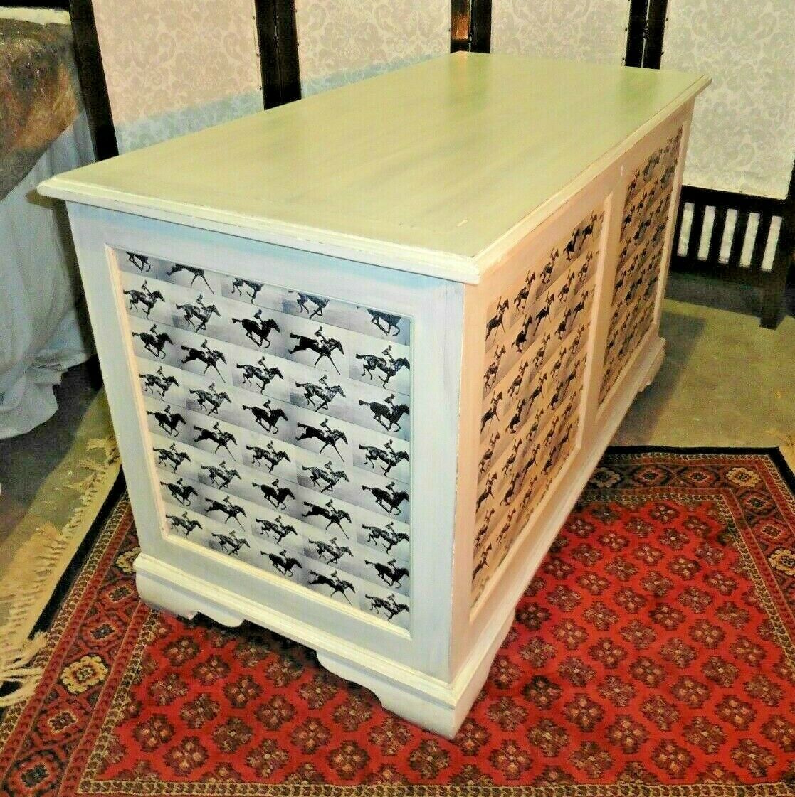 380.....Unique Large Vintage Storage Chest / Upcycled Coffer