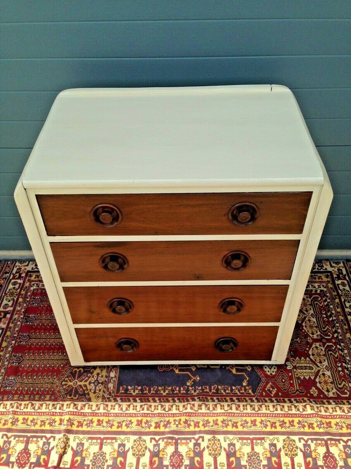 201.....Upcycled Art Deco Style Chest Of Drawers / Art Deco Chest ( SOLD )