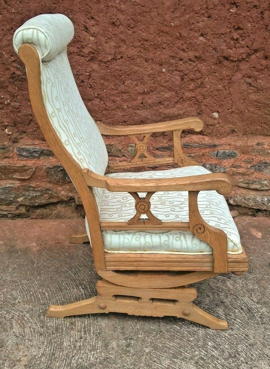 Lovely American Rocking Chair Vintage Oak Rocking Chair