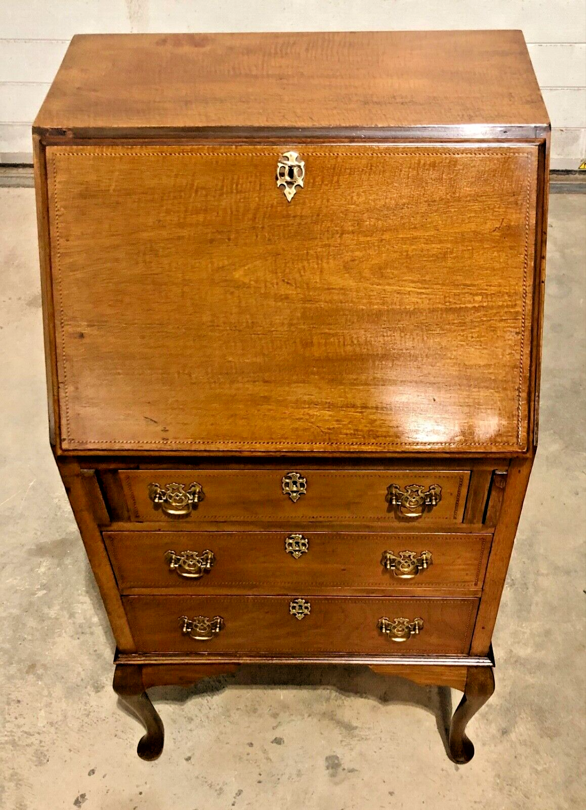 000871.....Handsome Small Mahogany Bureau / Writing Desk ( sold )