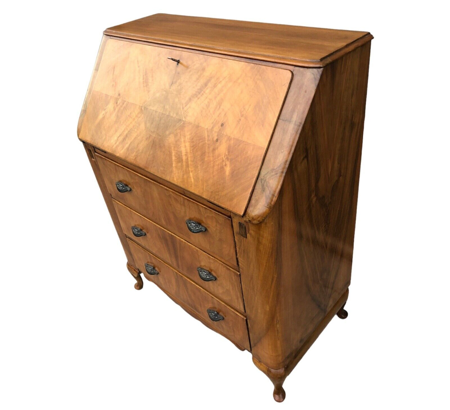 000895....Art Deco Walnut Bureau / Writing Desk ( sold )