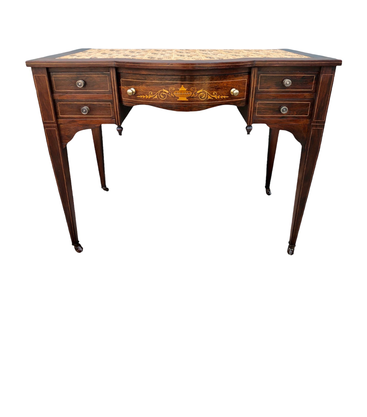 000927....Handsome Antique Rosewood Writing Desk ( sold )