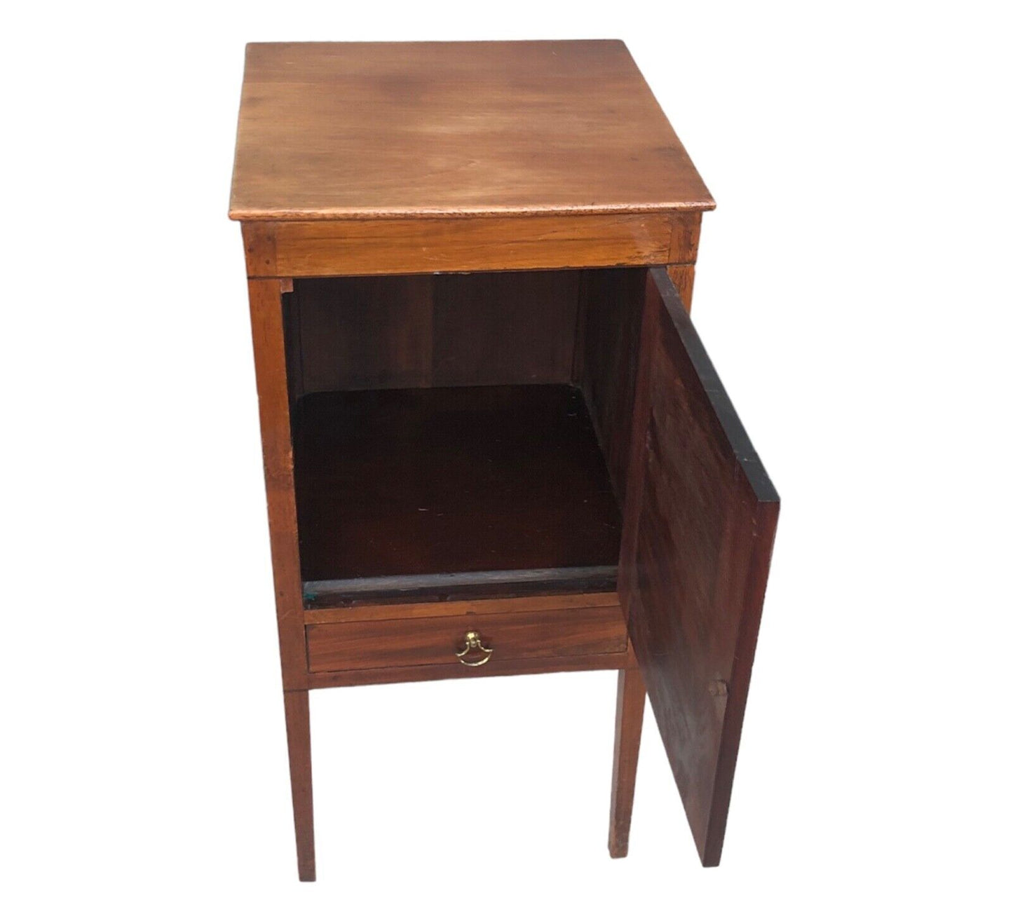 000896....Handsome Antique Mahogany Bedside Table / Nightstand ( sold )