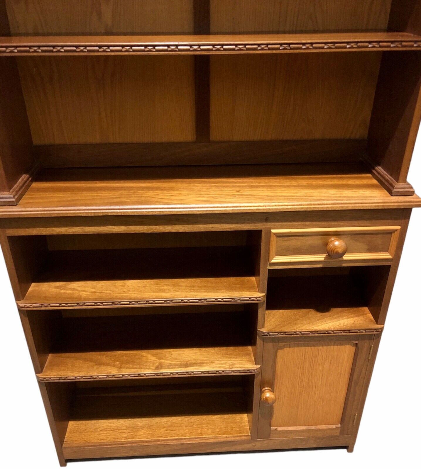 000886....Unique Vintage Walnut Bookcase Storage Unit( sold )