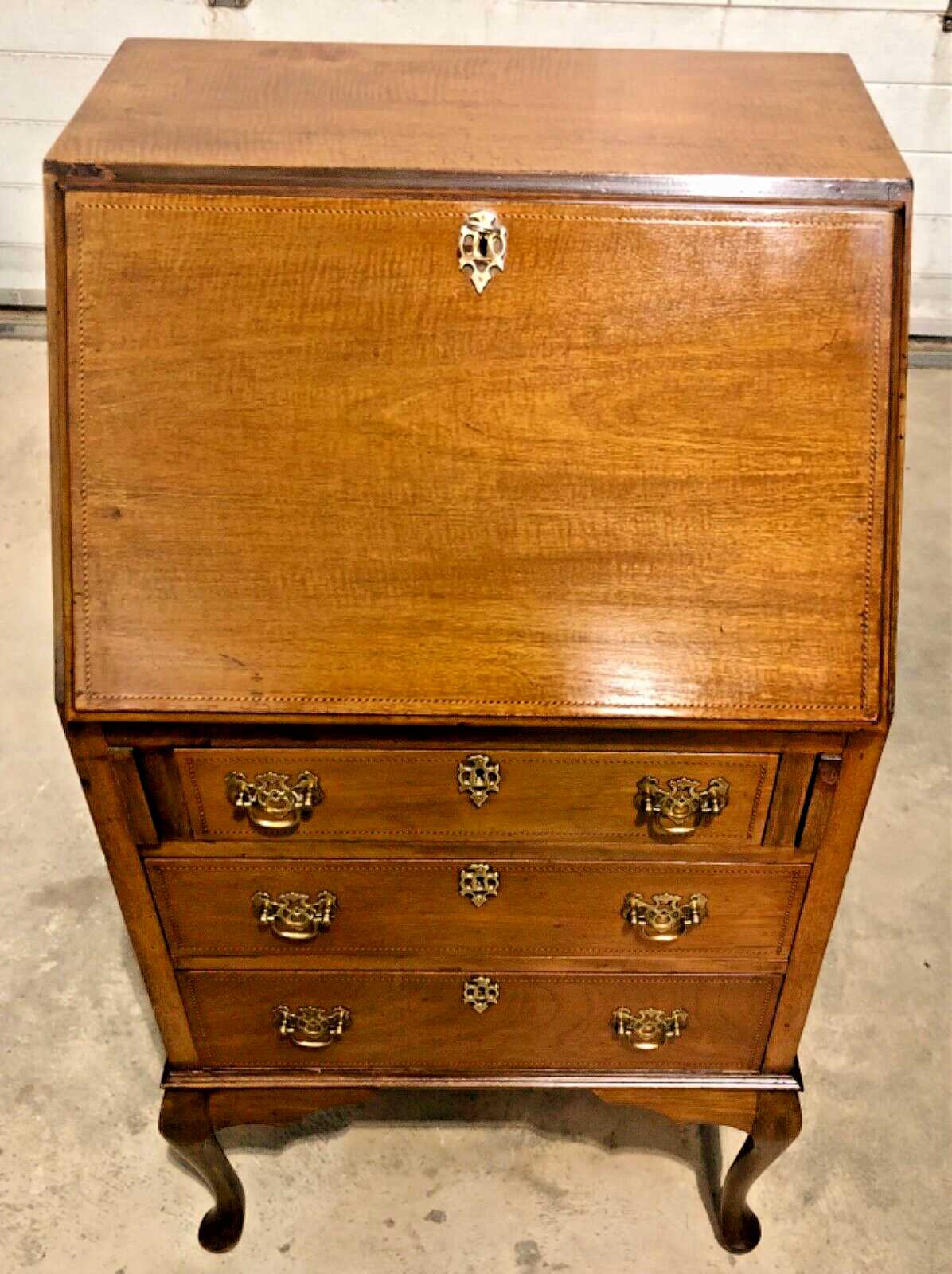 000871.....Handsome Small Mahogany Bureau / Writing Desk ( sold )