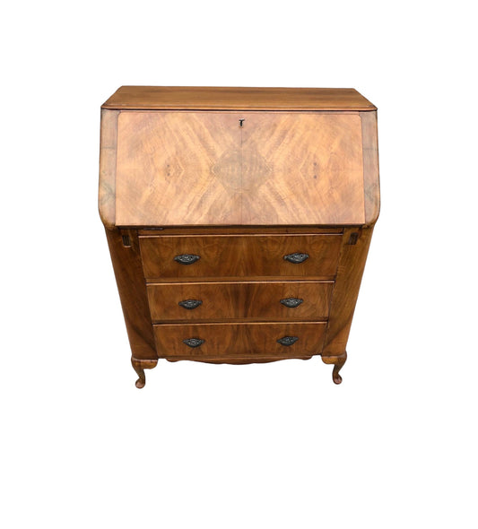 000895....Art Deco Walnut Bureau / Writing Desk ( sold )