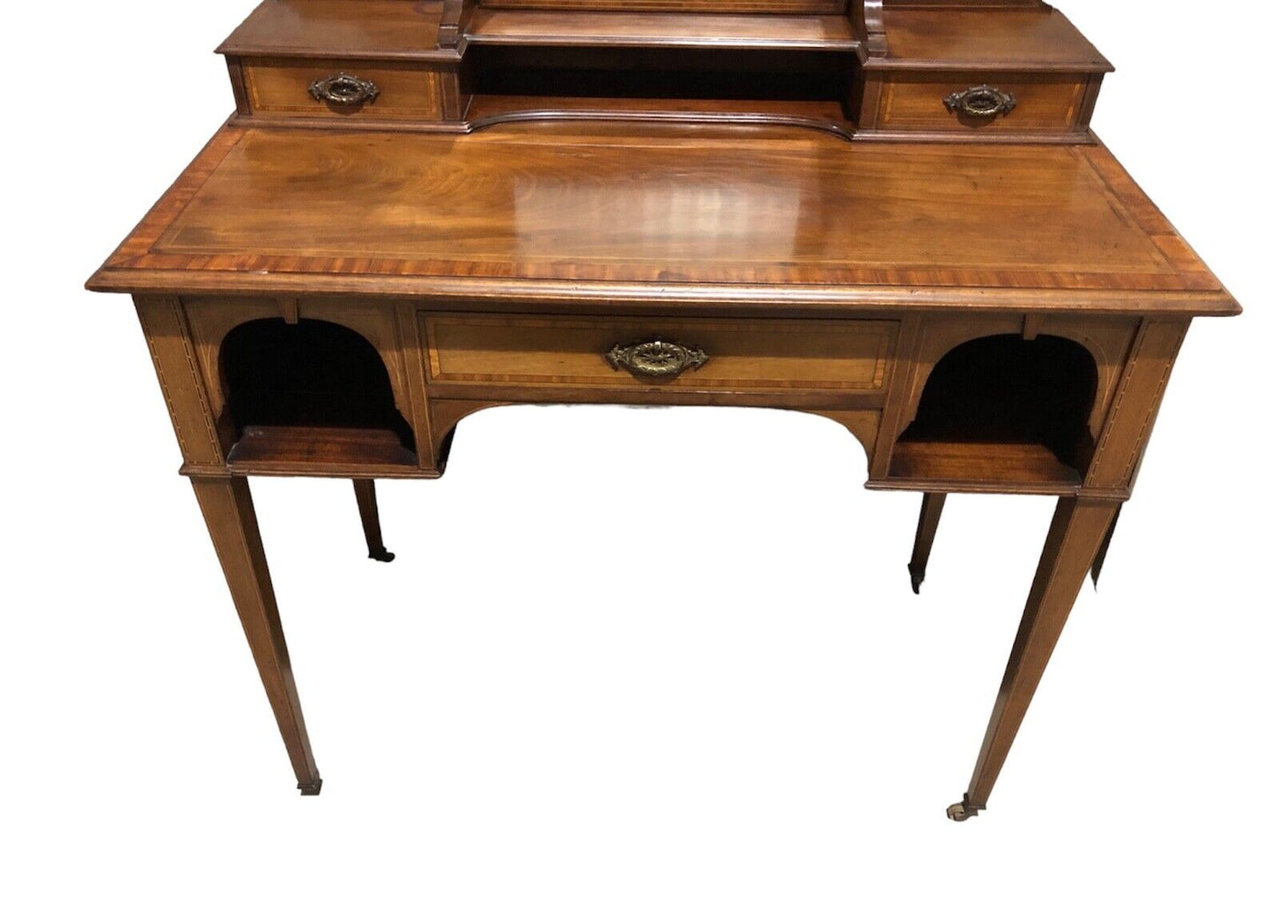 000877....Handsome Edwardian Mahogany Dressing Table ( sold )