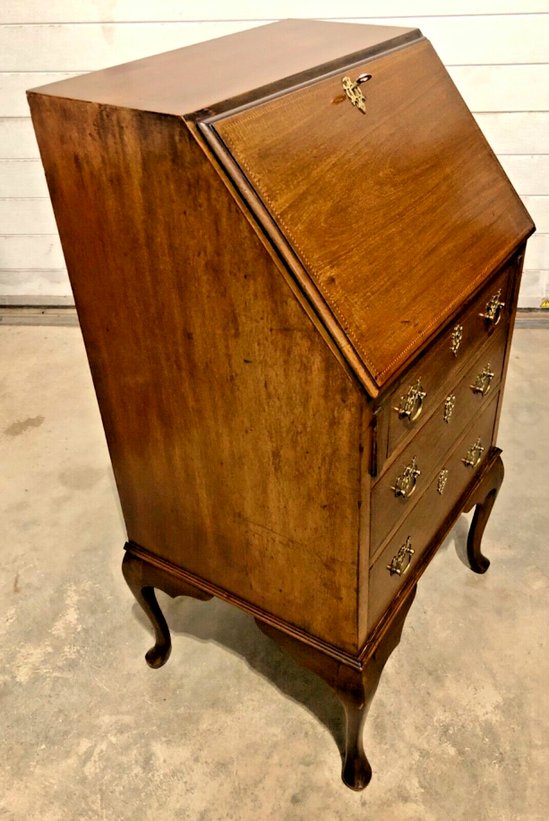 000871.....Handsome Small Mahogany Bureau / Writing Desk ( sold )