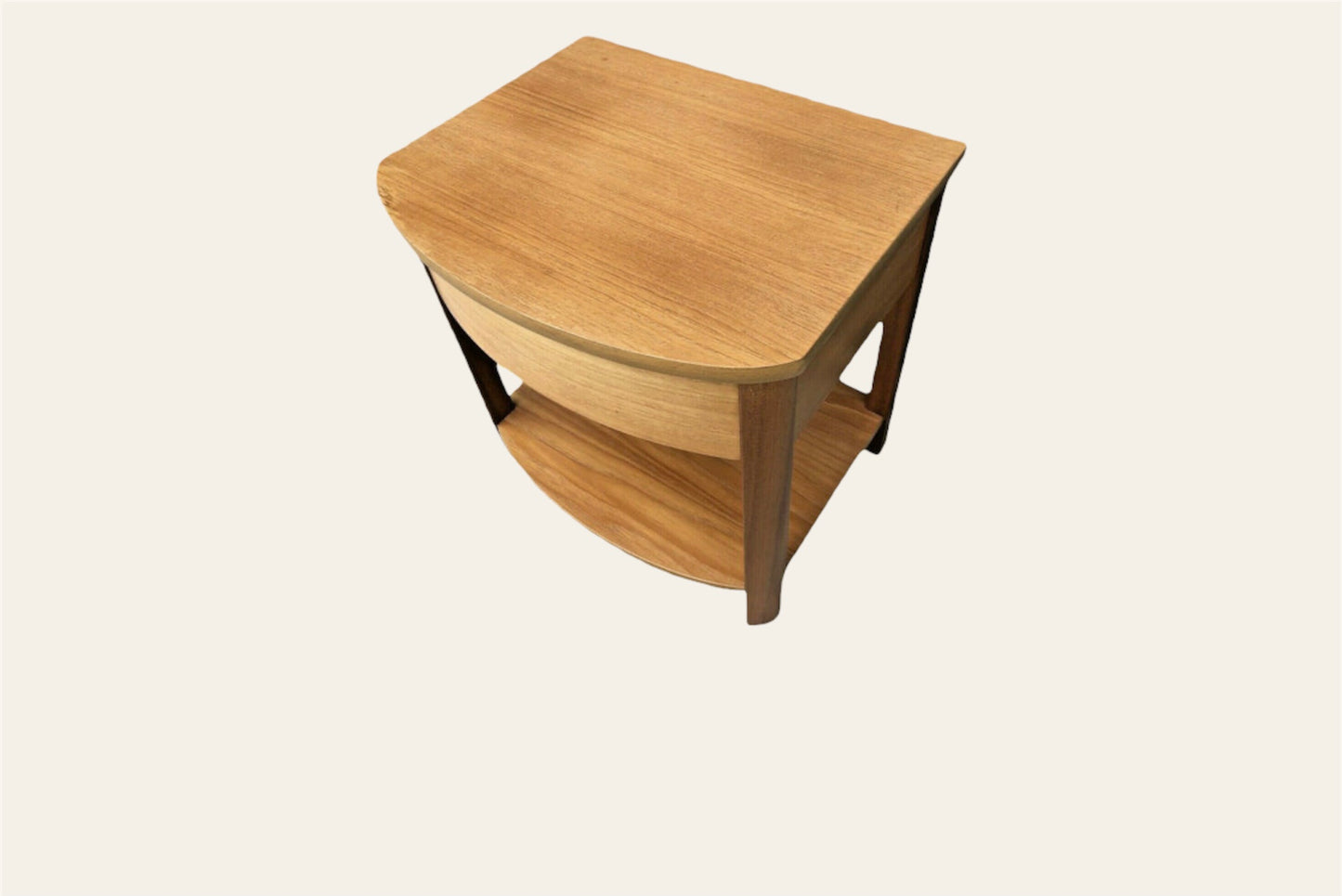 014.....Retro Light Teak Bedside Lamp Table ( sold )