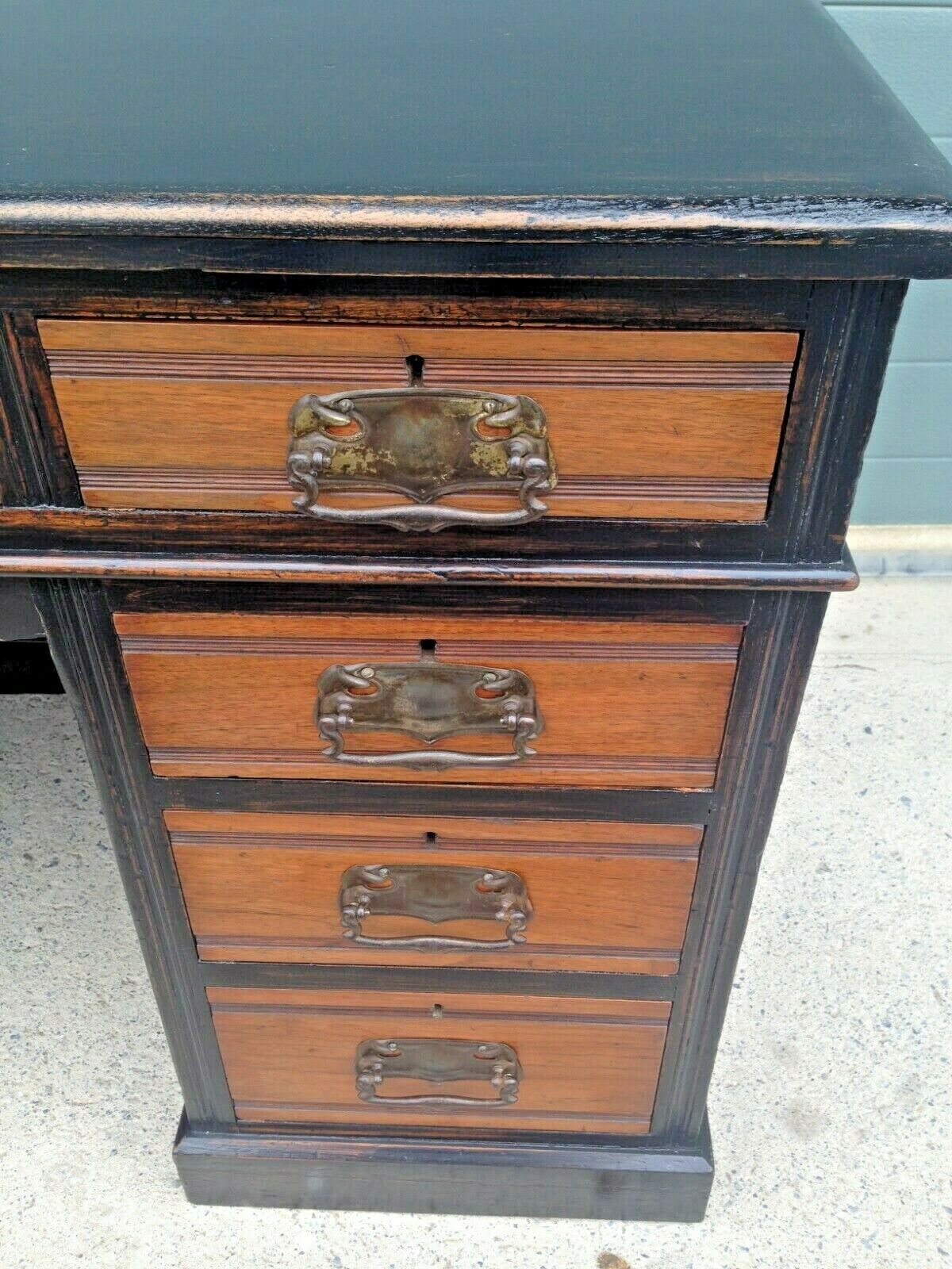 231.....Antique Solid Walnut Desk / Dressing Table