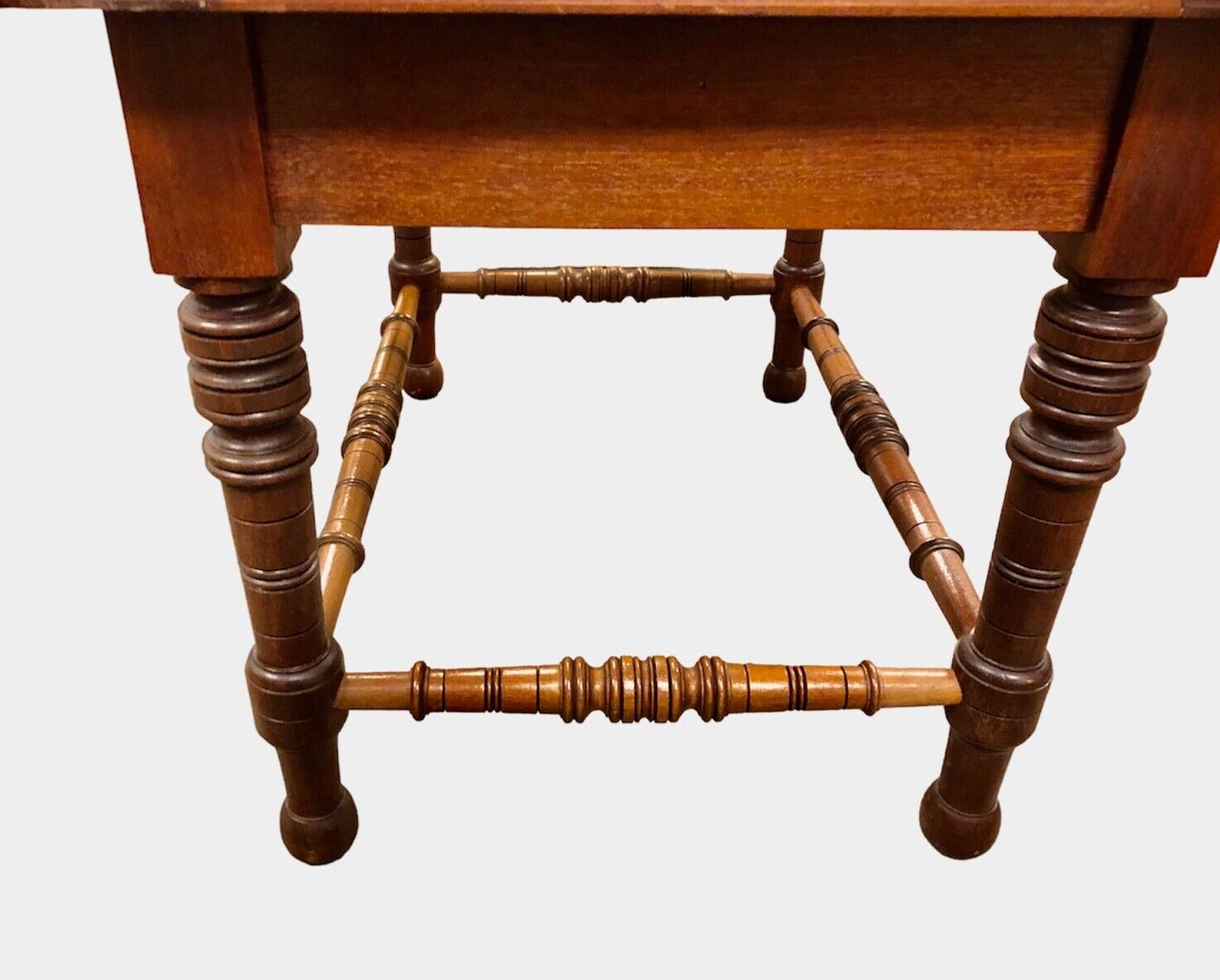 000890....Handsome Antique Walnut Luggage Stand / Luggage Rack ( sold )