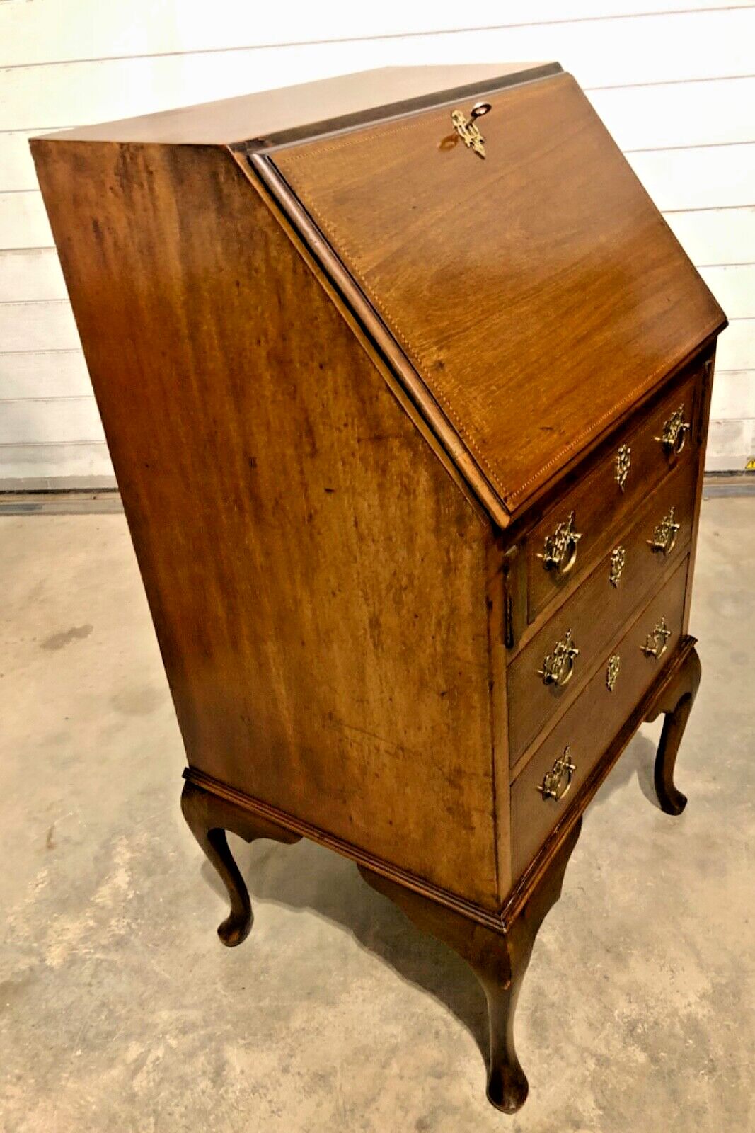 000871.....Handsome Small Mahogany Bureau / Writing Desk ( sold )