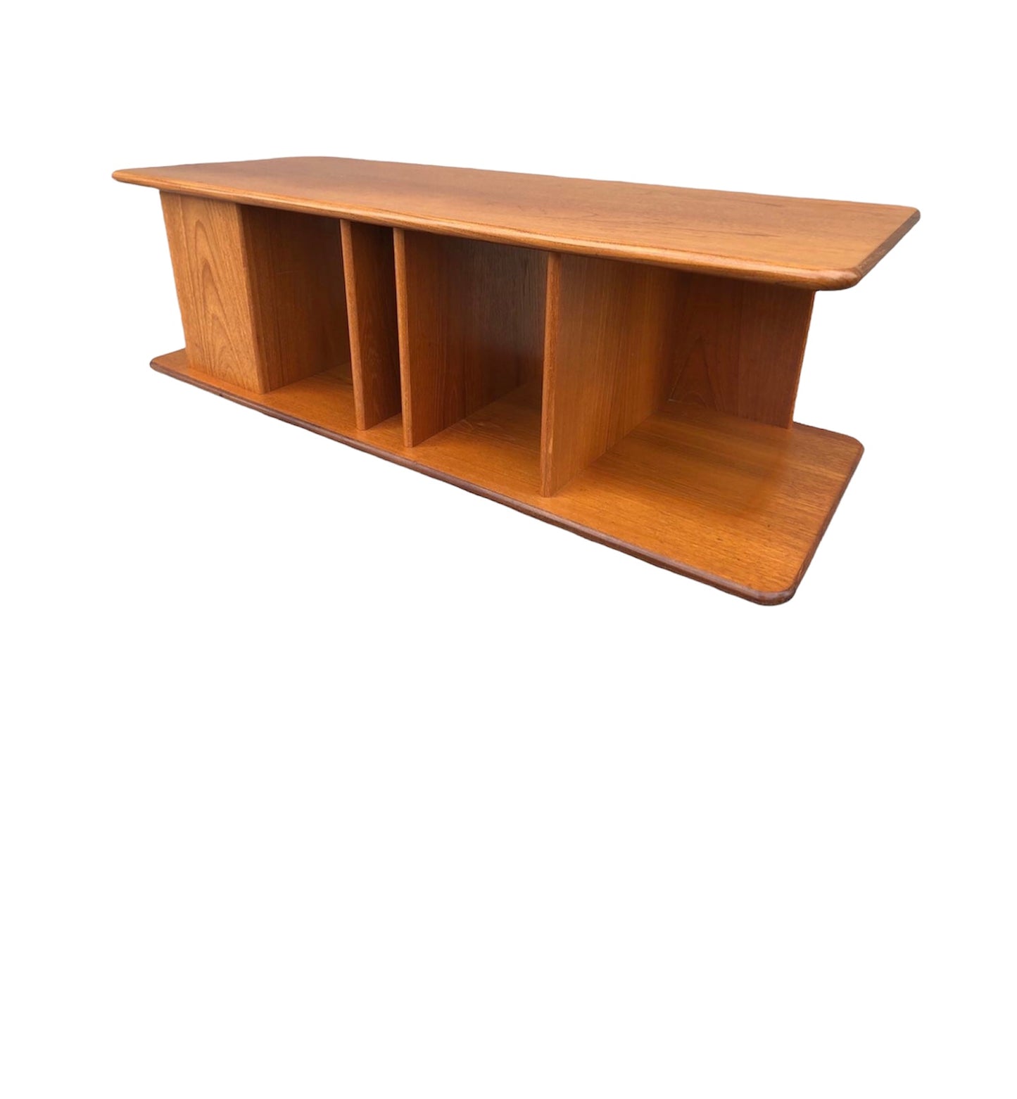 000932....Retro Teak Coffee Table / Media Stand ( sold )