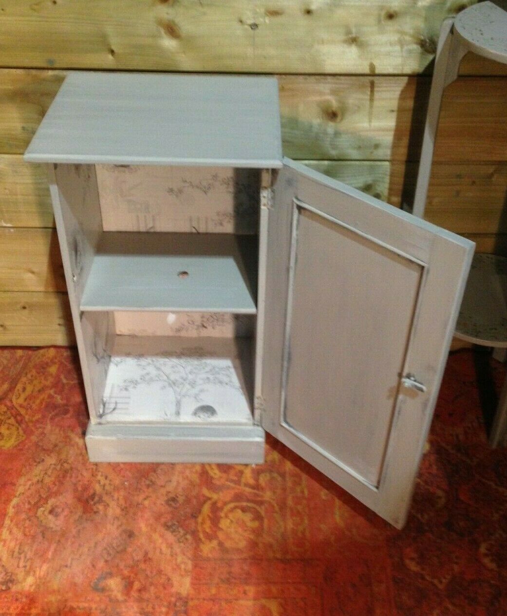 413.....Vintage Upcycled Bedside Cabinet / Vintage Bedside Cupboard