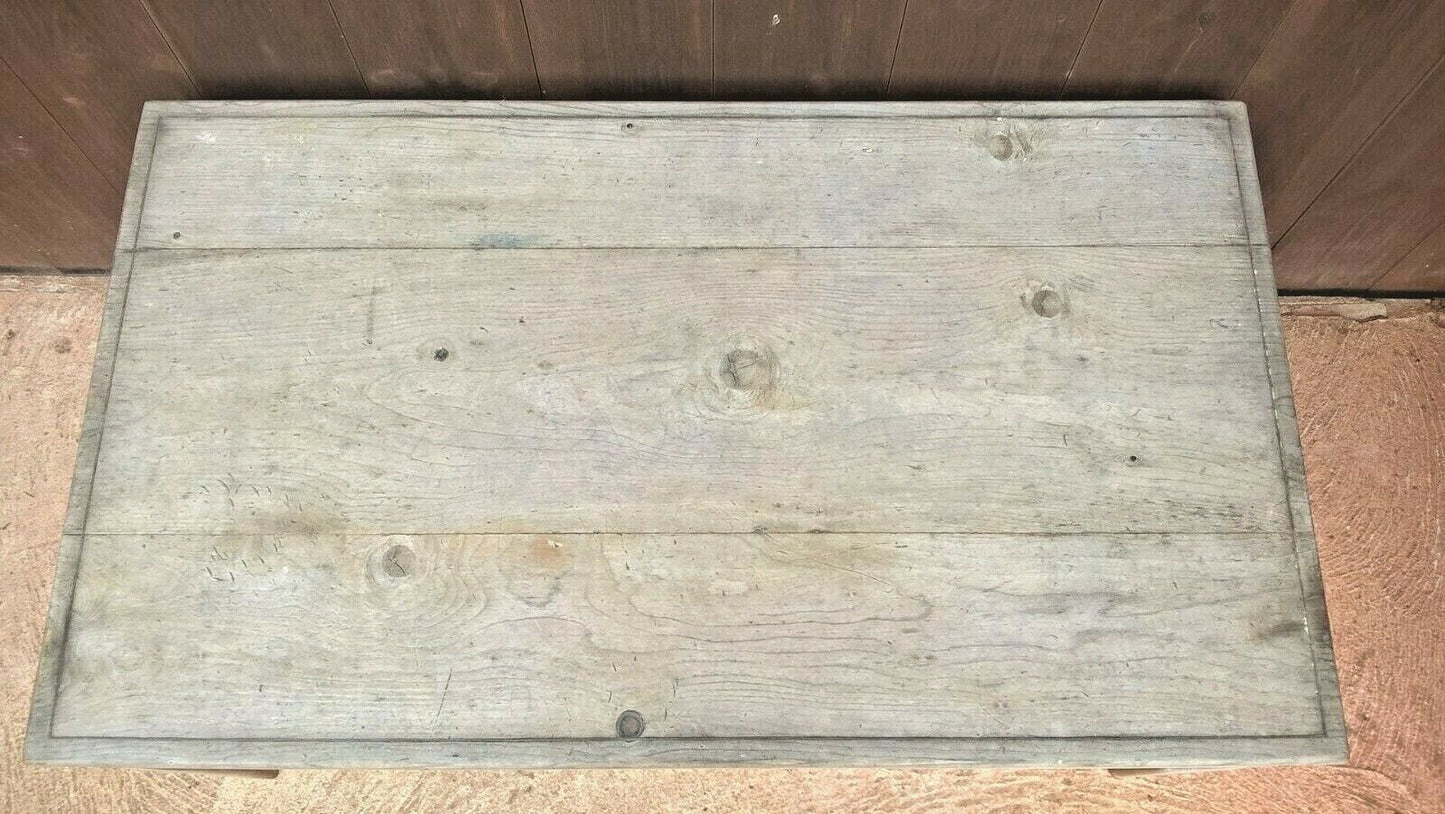 Lovely Faded Sun Bleached Pine Coffee Table / Retro Table