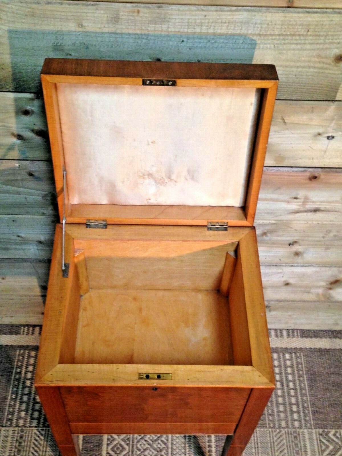 364.....Vintage Mahogany Workbox Sewing Cabinet ( SOLD )