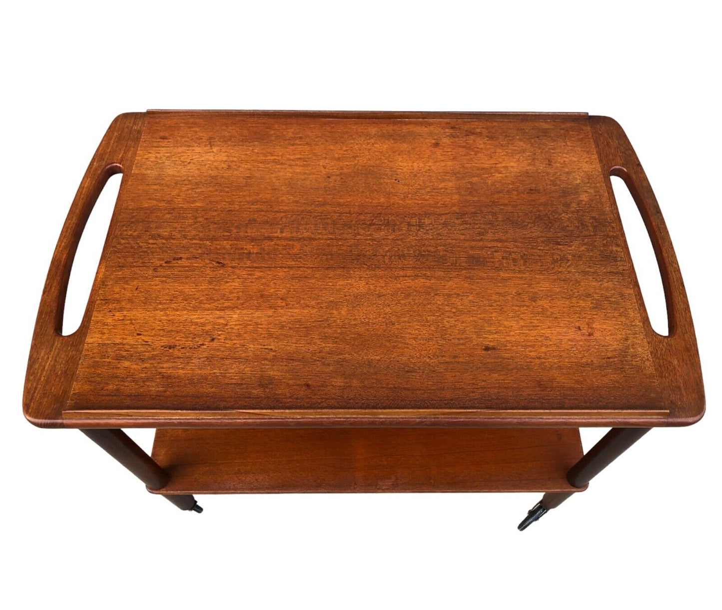 000902....Handsome Retro Danish Teak Serving Trolley ( sold )