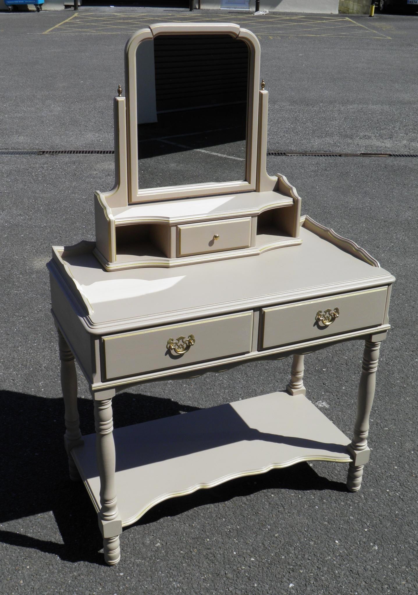 Vintage Dressing Table With Swing Mirror