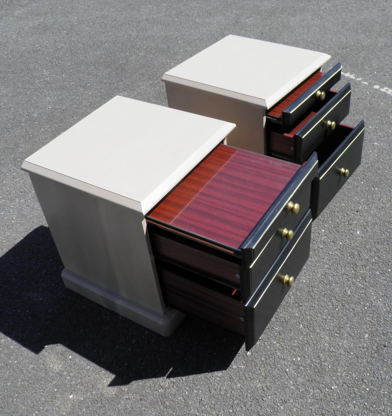 A Pair Of Vintage Bedside Chests