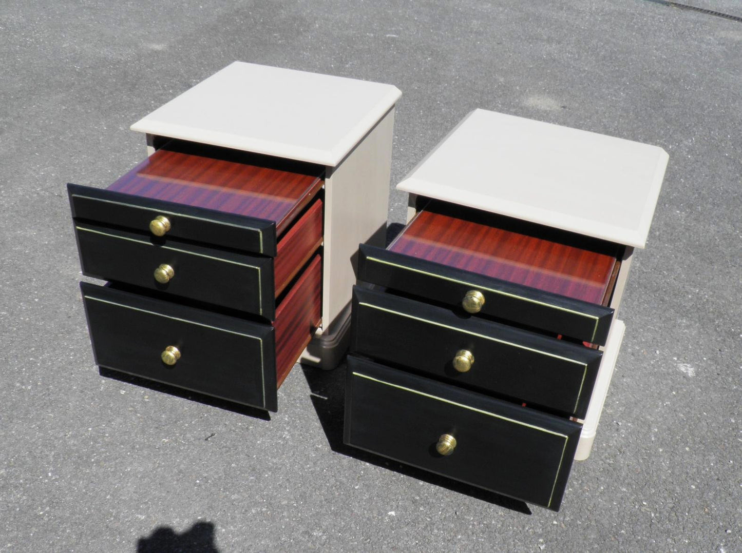 A Pair Of Vintage Bedside Chests