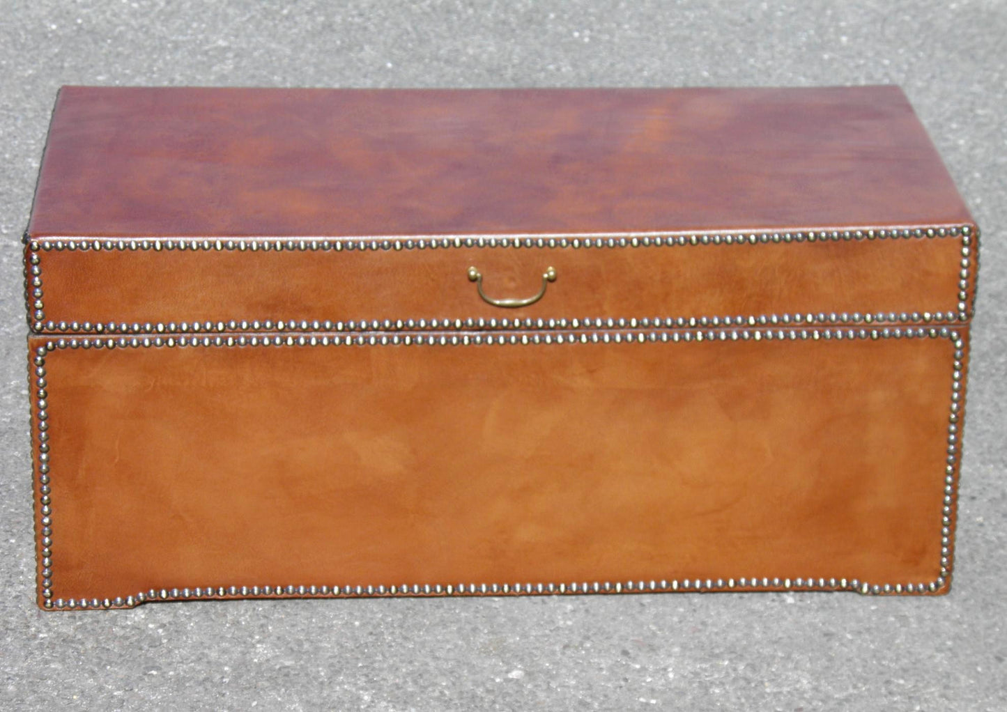 Leather Bound Antique Chest