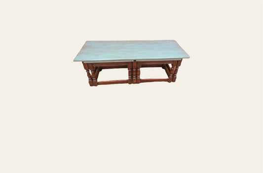 110.....Vintage Long John Nest Of Tables Reprodux