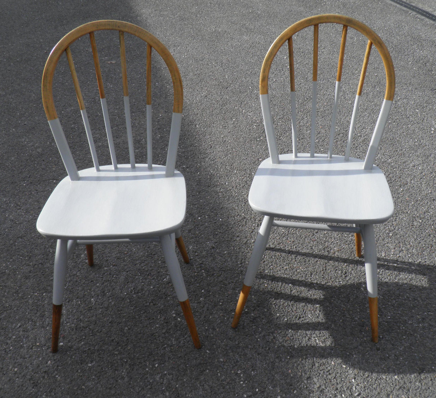 Pair Of 1960's Ercol Windsor Kitchen Chairs