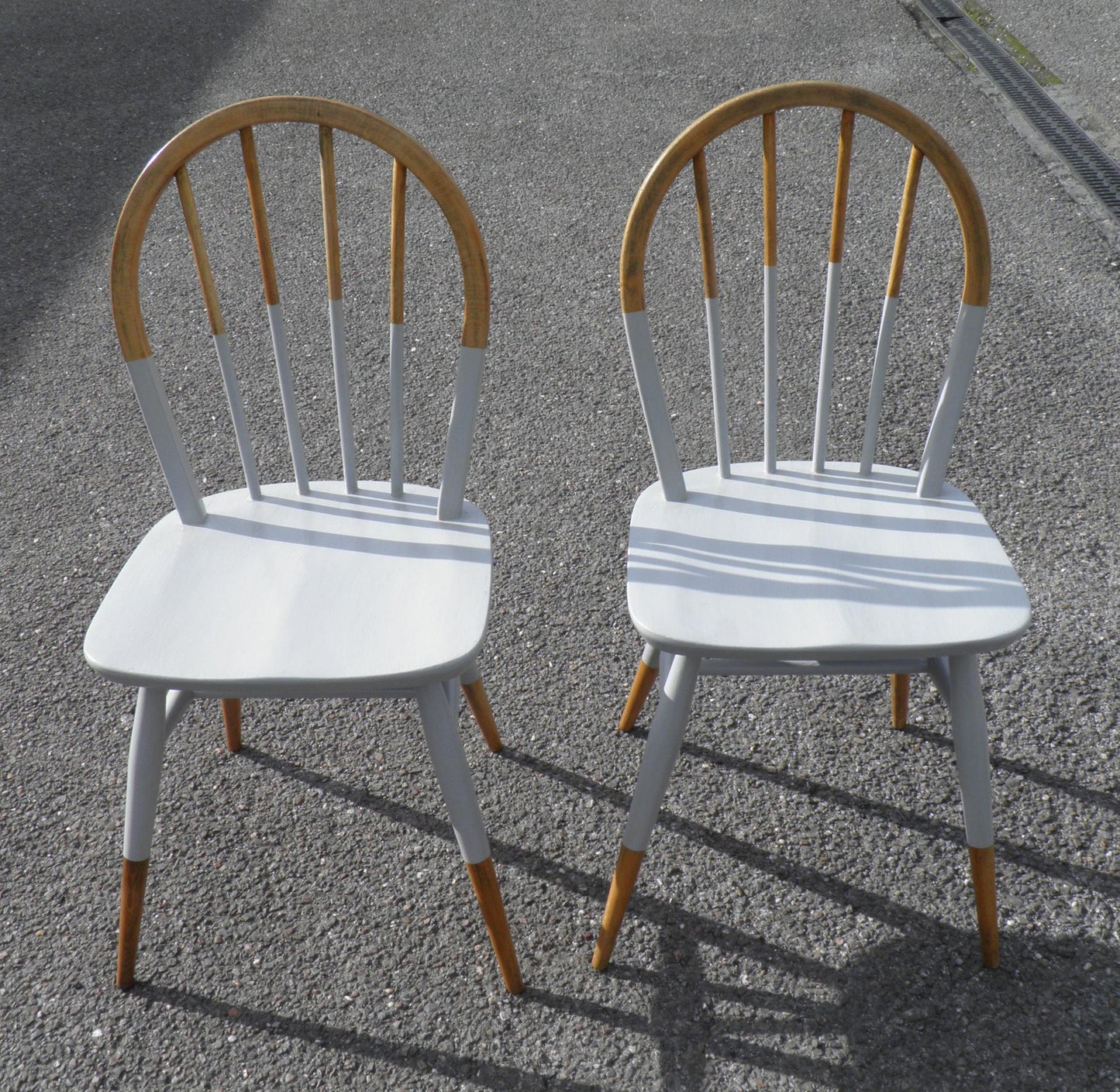Pair Of 1960's Ercol Windsor Kitchen Chairs