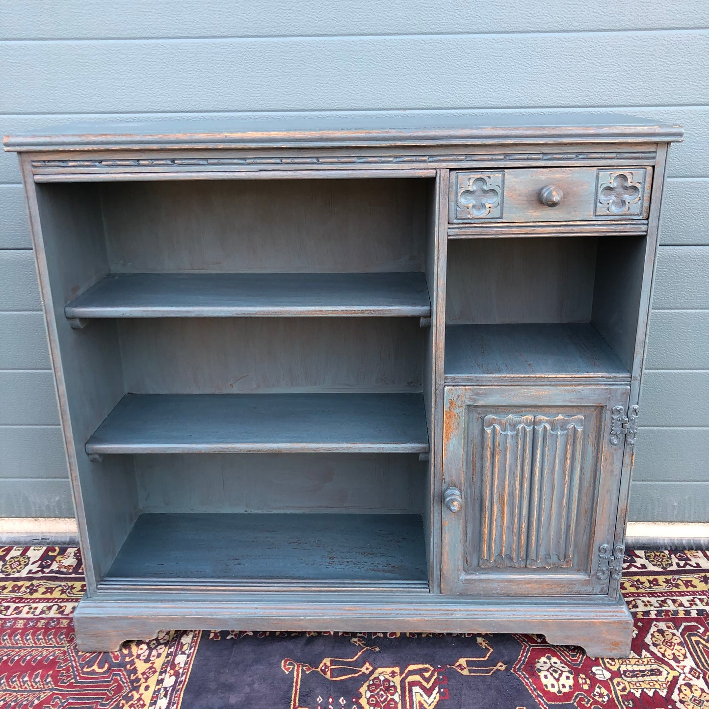 Vintage Old Charm Bookcase / Refinished Woods Bros Side Cabinet ( SOLD )