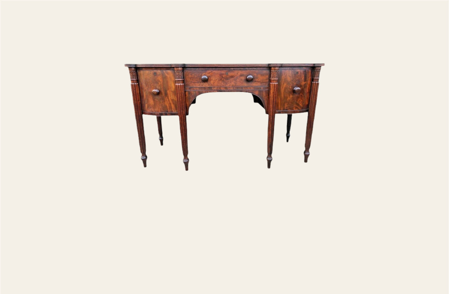 029.....Magnificent William IV Flame Mahogany Sideboard ( sold )