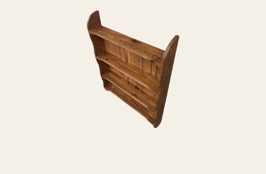 057.....A Set Of Vintage Pine Wall Shelves / Bookcase ( sold )