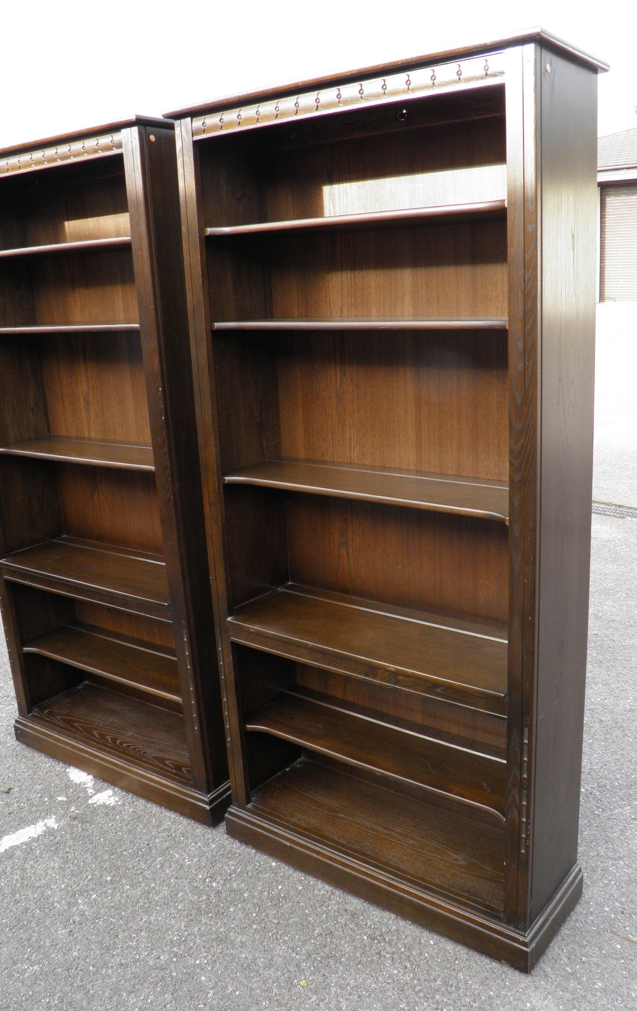 Pair Of Genuine Ercol Tall Bookcases